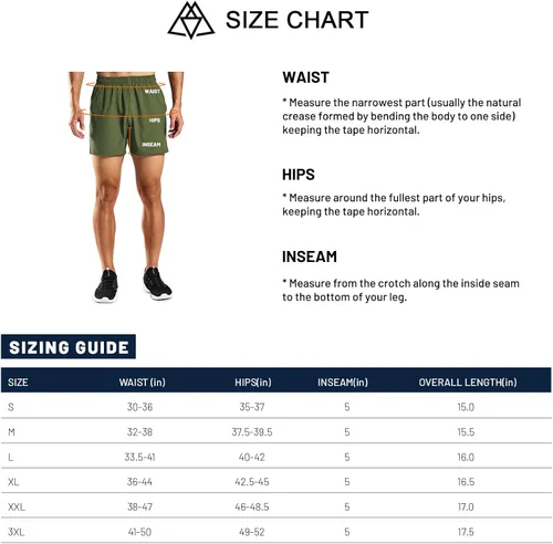 Miniatura 7 de Haimont Pantalones cortos deportivos de 5 pulgadas para hombre ajuste seco con bolsillos resistentes al agua ligeros para entrenamiento y gimnasio