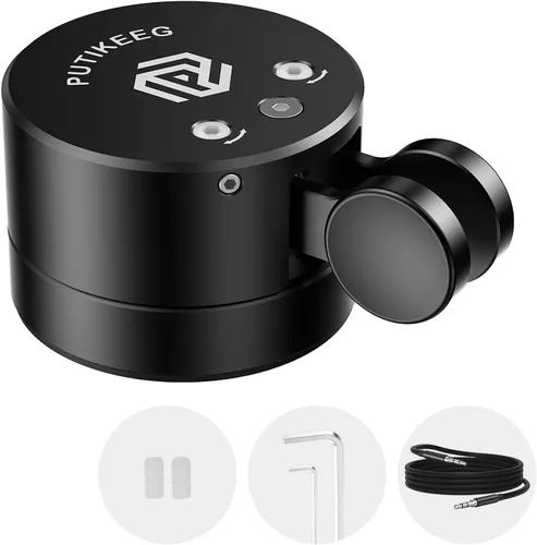 Miniatura 8 de Putikeeg Mini llave de código morse, pala doble CW con base magnética, paletas de retorno magnéticas, llave Lambic Morse para radioaficionado (gris)