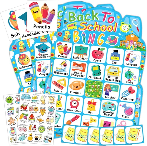 Miniatura 7 de YTSQLER Juego de bingo de Navidad para niños de 24 jugadores, tarjetas de bingo de Navidad, juegos de fiesta de vacaciones para familia, escuela