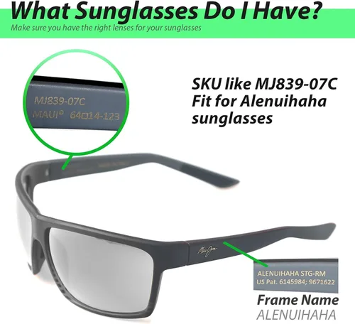 Miniatura 4 de Walleva Lentes de repuesto para gafas de sol Maui Jim Alenuihaha - Múltiples opciones disponibles