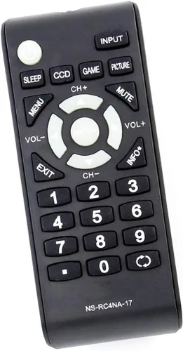 Nuevo TV NS-RC4NA-17 Control remoto compatible con NS-48D510NA17 NS-55D510NA17 NS-55D510MX17 NS48D510NA17 NS55D510NA17 NS55D510MX17 Insignia TV