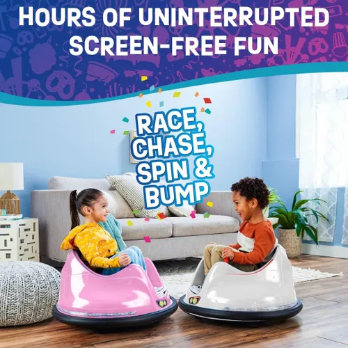 Miniatura 6 de Coche eléctrico FunPark de Flybar para montar, de 6 V, para niños de 1,5 a 4 años, luces LED, giro de 360°, soporta hasta 29,9 kg
