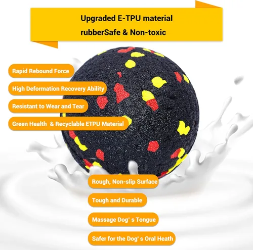 Miniatura 2 de Pelotas de Juguete para Perros para Masticadores Agresivos, Pelotas Flotantes Rebotadoras Indestructibles y Duraderas para que los Perros Busquen