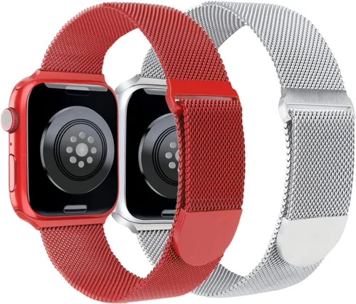 Miniatura 11 de Correa de metal compatible con correas de Apple Watch de 1.496 in 1.575 in 1.614 in 1.654 in 1.732 in 1.772 in 1.811 in 1.929 in Ultra 3/2/1, correa