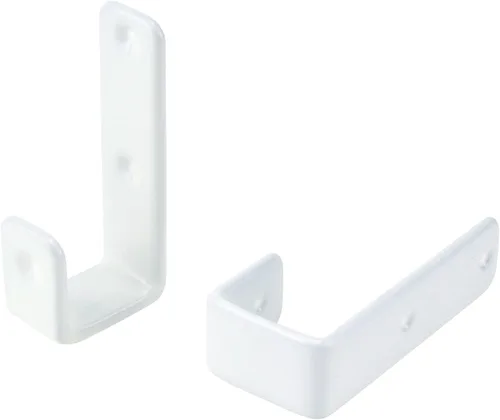Miniatura 7 de Coshar Soporte de gancho resistente recubierto de acero inoxidable con ganchos en J de 1 pulgada para litera interior de 1 pulgada, accesorios