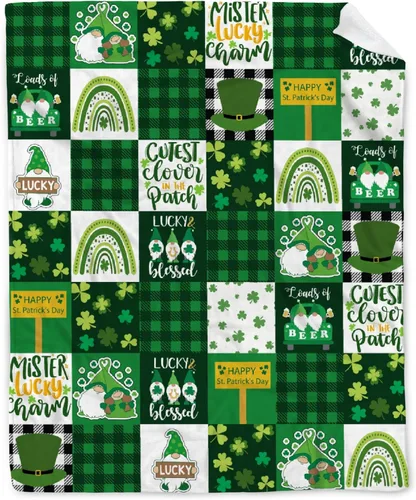 Miniatura 17 de Manta de gnomos navideños para adultos, mujeres, manta de franela suave y cálida para sofá, cama de viaje, 30 x 40 pulgadas para mascotas