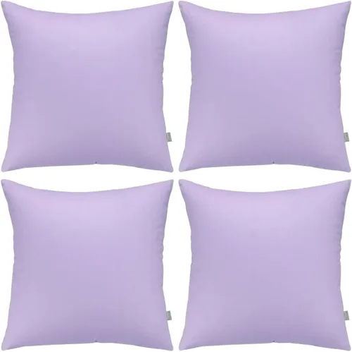 Miniatura 39 de Thmyo - Paquete de 4 fundas de almohada decorativas de 100 % algodón para lumbar, cómodas, sólidas, para Navidad/Halloween, fundas de cojín Blanco