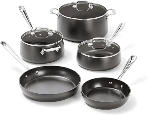 Miniatura 13 de All-Clad HA1 - Juego de utensilios de cocina anodizados duros antiadherentes, 13 piezas, apto para horno de inducción y asador seguro hasta 500°F