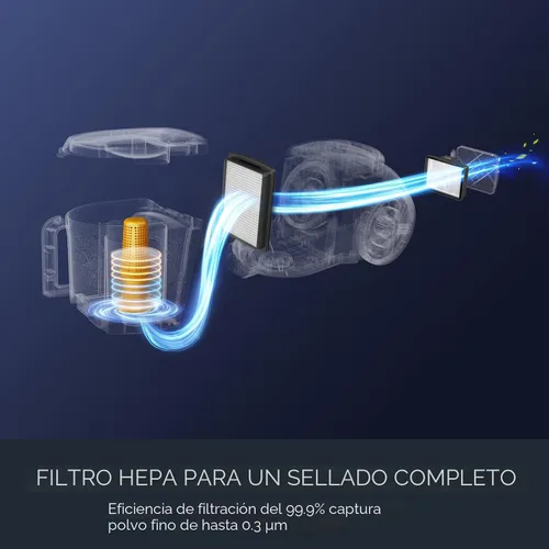 Miniatura 3 de Eureka Aspiradora sin bolsa con recipiente, aspiradora ligera para alfombras y suelos duros, color plateado con negro, NEN180 Plata con negro