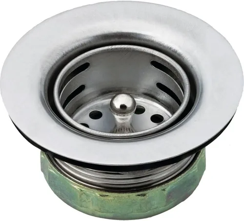 Miniatura 2 de Moen 22174 Colador de cesta para fregadero con montaje de drenaje, 2 pulgadas, acero inoxidable