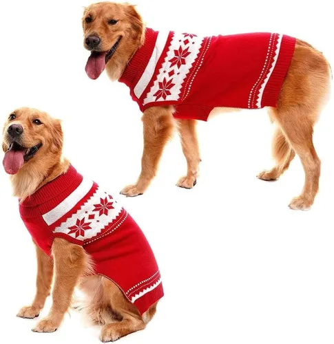 Miniatura 5 de Mihachi Suéter para perro, abrigo de invierno, ropa con rayas coloridas para clima frío, talla M