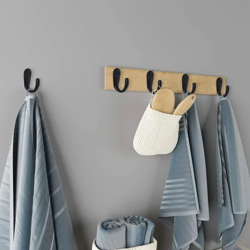 Miniatura 6 de IBosins 15 ganchos para abrigos montados en la pared, gancho único para batas para colgar toallas con 30 tornillos para bolsos, sombrero, gorra