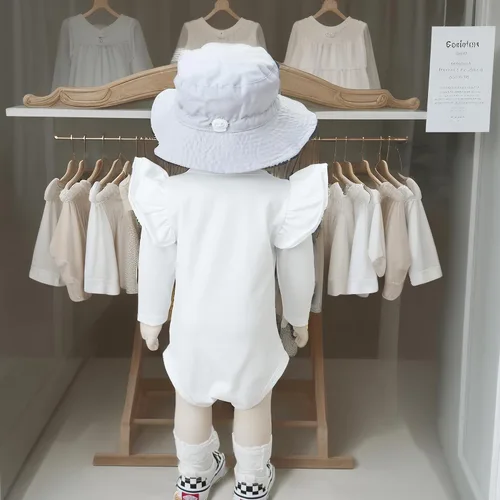 Miniatura 6 de Camisa con volantes de algodón de calidad para bebé niña