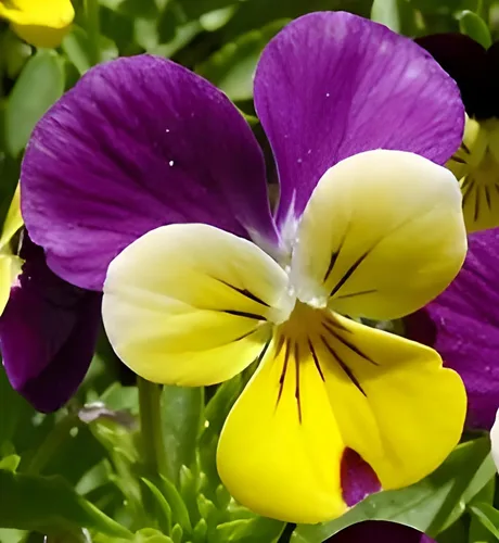 Miniatura 2 de Johnny Jump Up Seeds - Variedad de violas tradicionales Semillas sin OMG para plantar Flores encantadoras, de bajo mantenimiento, resistentes al