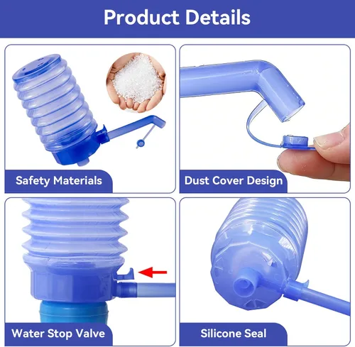 Miniatura 4 de Bomba de botella de agua, bomba manual de botella de agua, dispensador de jarra de presión manual, dispensador de enfriador para enfriadores