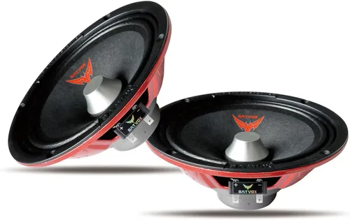 Miniatura 19 de MX80P1 Altavoz de Rango Medio de 8 Pulgadas 480 Vatios 4 Ohmios Tapa Antipolvo Naranja, Altavoces de Audio de Calidad Premium para Puerta