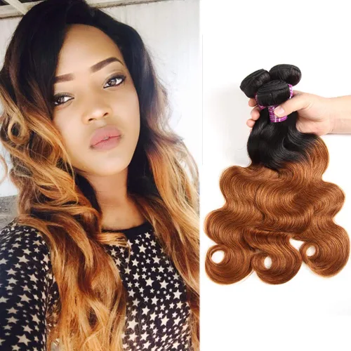 Miniatura 7 de 4 paquetes de cabello humano ondulado brasileño degradado borgoña T1B/99J, paquetes de cabello humano ondulado y húmedo para mujeres negras