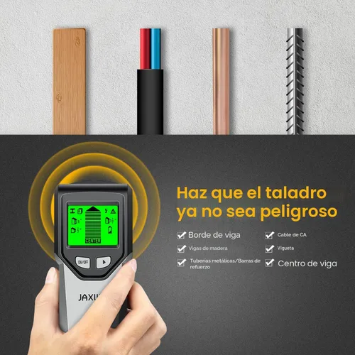 Miniatura 7 de Detector de Vigas Escáner de Pared - Herramienta Detector de Vigas 5 en 1 con Chip Inteligente y Pantalla LCD HD, Detector de Vigas Buscador