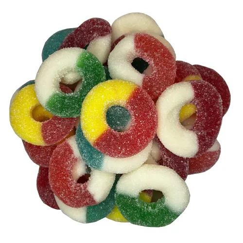 Miniatura 8 de Smarty Stop Gummy Ring Candy - Gomitas comestibles masticables con sabor a fruta (frambuesa azul, 1 libra (paquete de 1))