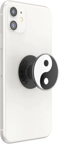 Miniatura 2 de Agarre para teléfono PopSockets con soporte expansible, agarre adhesivo, esmaltado - Yin Yang