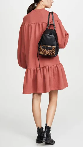 Miniatura 3 de Rebecca Minkoff Emma Mini Mochila convertible para mujer, leopardo haircalf), HF19GLHBB5-966