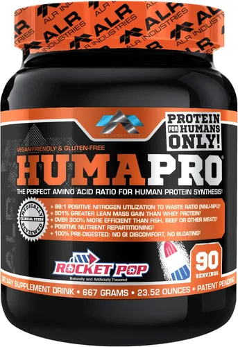 Miniatura 14 de ALR Industries Humapro Matriz de aminoácidos y proteínas para seres humanos 99% de utilización para músculo magro Vegano, sin gluten 334g