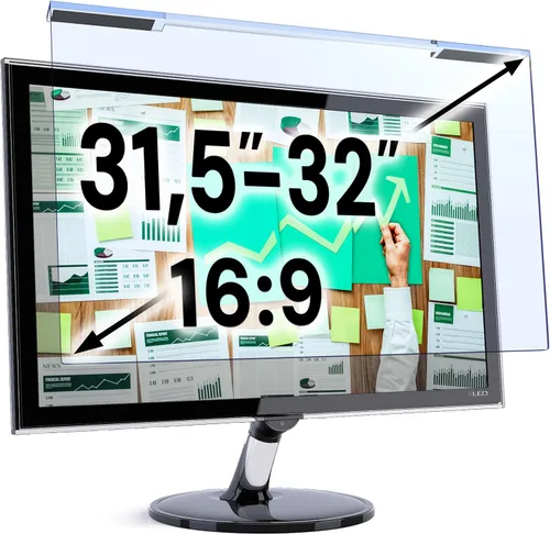 Miniatura 20 de VINTEZ Protector de pantalla de luz azul para monitor de computadora y portátil de 14 pulgadas, película de bloqueo de luz azul anti-UV para PC