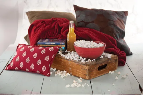 Miniatura 2 de Nordic Ware - Tazón para palomitas de una sola porción Quick Pop, rojo, 8 tazas