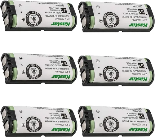 Kastar Paquete de 6 baterías de repuesto HHR-P105 tipo 31 para Panasonic HHR-P105 HHR-P105A KX-2420 KX-2421 KX-2422 KX-TG5779 KX-6702 KX-FG2451