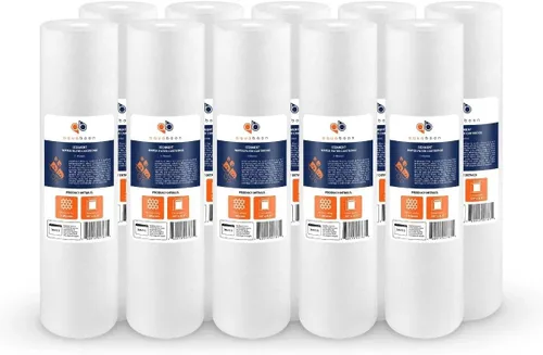 Aquaboon Cartucho de repuesto de filtro de agua de sedimentos de 1 micrón, 20 x 4.5, filtración de sedimentos para toda la casa, compatible con