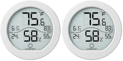Miniatura 10 de SECRUI Higrómetro Termómetro para Temperatura de Habitación Medidor de Humedad Termómetro Interior Calibración de Precisión Sensor de Temperatura