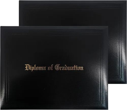 Miniatura 15 de GraduationMall Cubierta impresa para diploma para certificado 8.5 x 11 pulgadas, real, paquete de 1