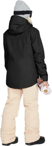 Miniatura 5 de Volcom Chaqueta con capucha Bolt para mujer con aislamiento para snowboard y esquí Negro