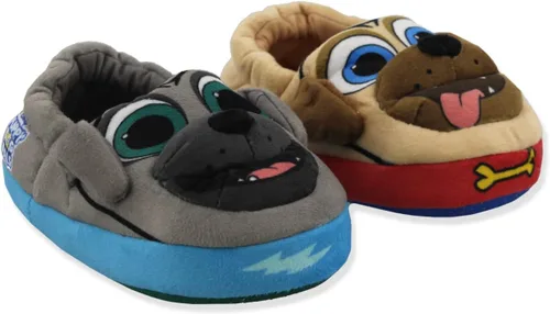 Miniatura 3 de Disney Puppy Dog Pals - Pantuflas Aline de felpa para niños pequeños y niños