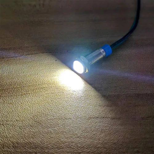 Miniatura 4 de Gebildet Juego de 5 luces LED de 6 mm, 3V-4.5V-5V-6V-7.5V-9VDC, impermeables, para señalización, piloto, salpicadero, direccionales, para auto