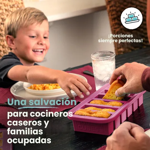 Miniatura 4 de Souper Cubes Set de regalo de moldes de silicona para congelador con 2 cucharadas, 1/2, 1 y 2 tazas de bandejas de silicona para congelador