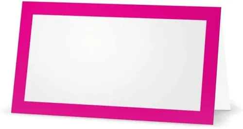 Miniatura 5 de Fucsia Hot Pink Place Cards - Artículos de papelería para eventos de fiesta (10)