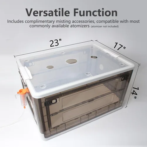 Miniatura 4 de Incubadora para cachorros con calefacción y ventilador, incubadora ideal para cachorros y gatitos, asegura una buena ventilación y control