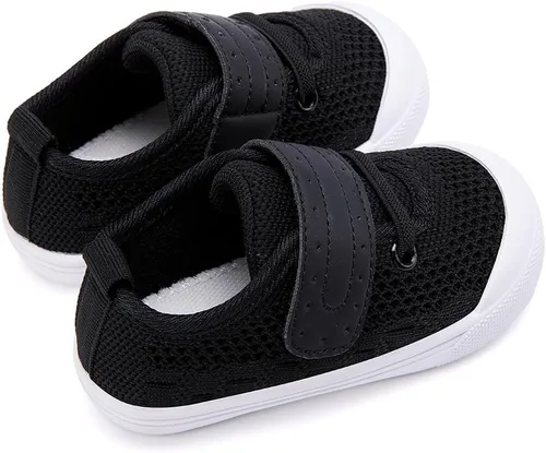 Miniatura 86 de BMCiTYBM Zapatos de bebé para niños pequeños, zapatillas de malla transpirable antideslizantes
