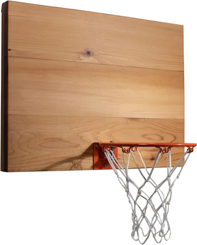 Miniatura 5 de Elite - Juego de mini aro y pelota de baloncesto, montaje en pared, tablero de cedro fabricado en los Estados Unidos. Incluye aro de 9 pulgadas
