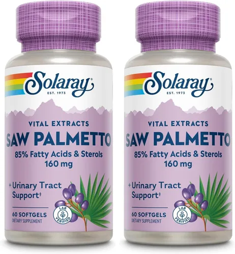 Miniatura 9 de SOLARAY - Extracto de palma enana americana – Salud de próstata y apoyo del tracto urinario – 136 mg de ácidos grasos y esteroles – verificado