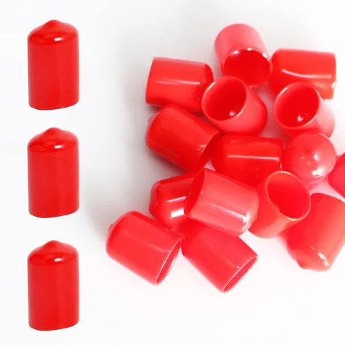 Miniatura 7 de Protectores de rosca de tornillo, cubierta de goma redonda de 3/4 de pulgada (0.748 in) de PVC flexible de tubería protectora de tubería protectora