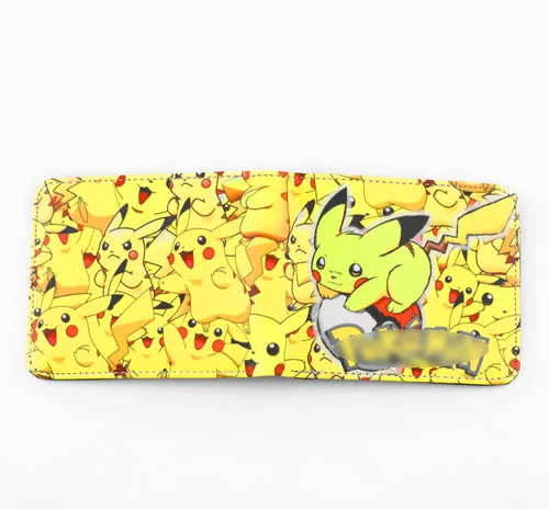 Miniatura 3 de G-Ahora Cartera de cuero plegable de anime con tarjetero, WC Pikachu 3