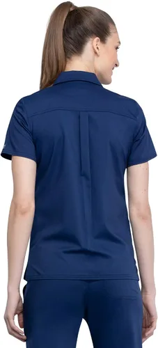 Miniatura 2 de Cherokee Mujer Scrubs Top Workwear Revolution Hidden Snap Front Collar WW669