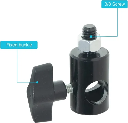 Miniatura 3 de Adaptador rápido de 3 piezas de conversión con tornillo de 3/8 pulgadas, soporte de montaje DSLR, adaptador de soporte de montaje multifuncional