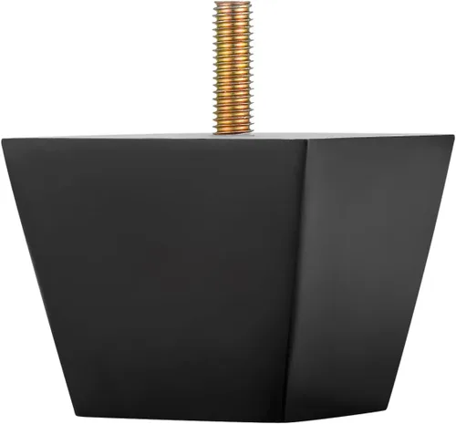 Miniatura 4 de Michanco Patas para muebles de 2 pulgadas, patas cuadradas negras para sofá, patas de repuesto de madera, juego de 4 patas para tocador otomano