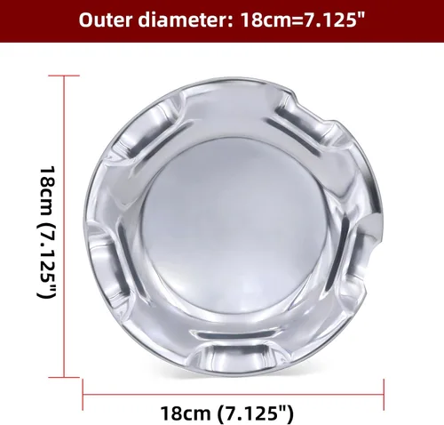 Miniatura 4 de 1 tapa central de aluminio pulido de 7 1/8 pulgadas, estilo en blanco, para Chevy Silverado Tahoe Avalanch Suburban 2007-2013, número de pieza