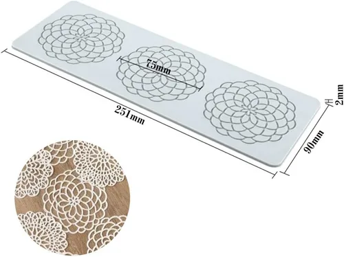 Miniatura 4 de Moldes de silicona 3D de hojas huecas para chocolate, molde de panal, abeja, caramelo, patrón de flores, molde para fondant, decoración de tartas