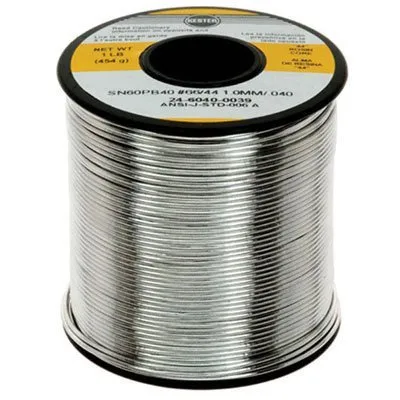 Kester Soldadura 24-6040-0039 Alambre de soldadura, 60/40 SN/PB, 374.0 °F, 1 LB