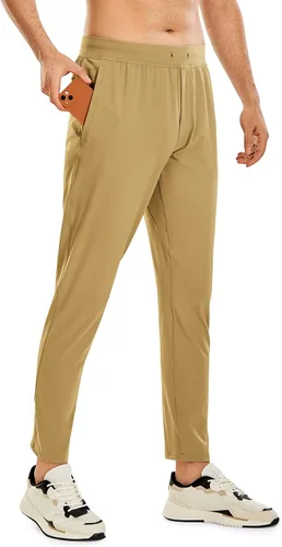 CRZ YOGA Pantalones deportivos cómodos y elásticos en 4 direcciones para hombre, para correr, senderismo, golf, gimnasio, entrenamiento, pantalones